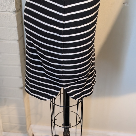 Max Studio black and white striped skirt - Picture 3 of 4